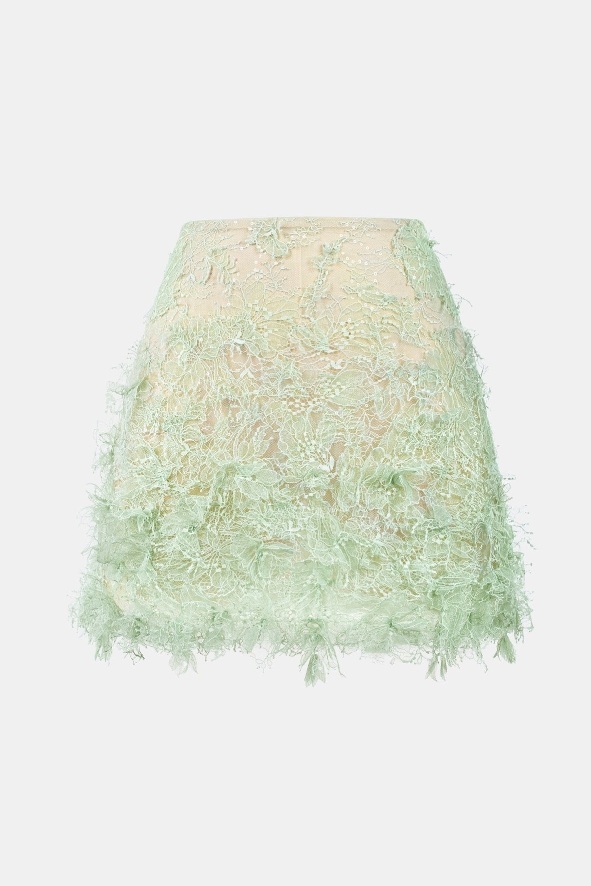 Elsea Lace Top & Mini Skirt Set - Green
