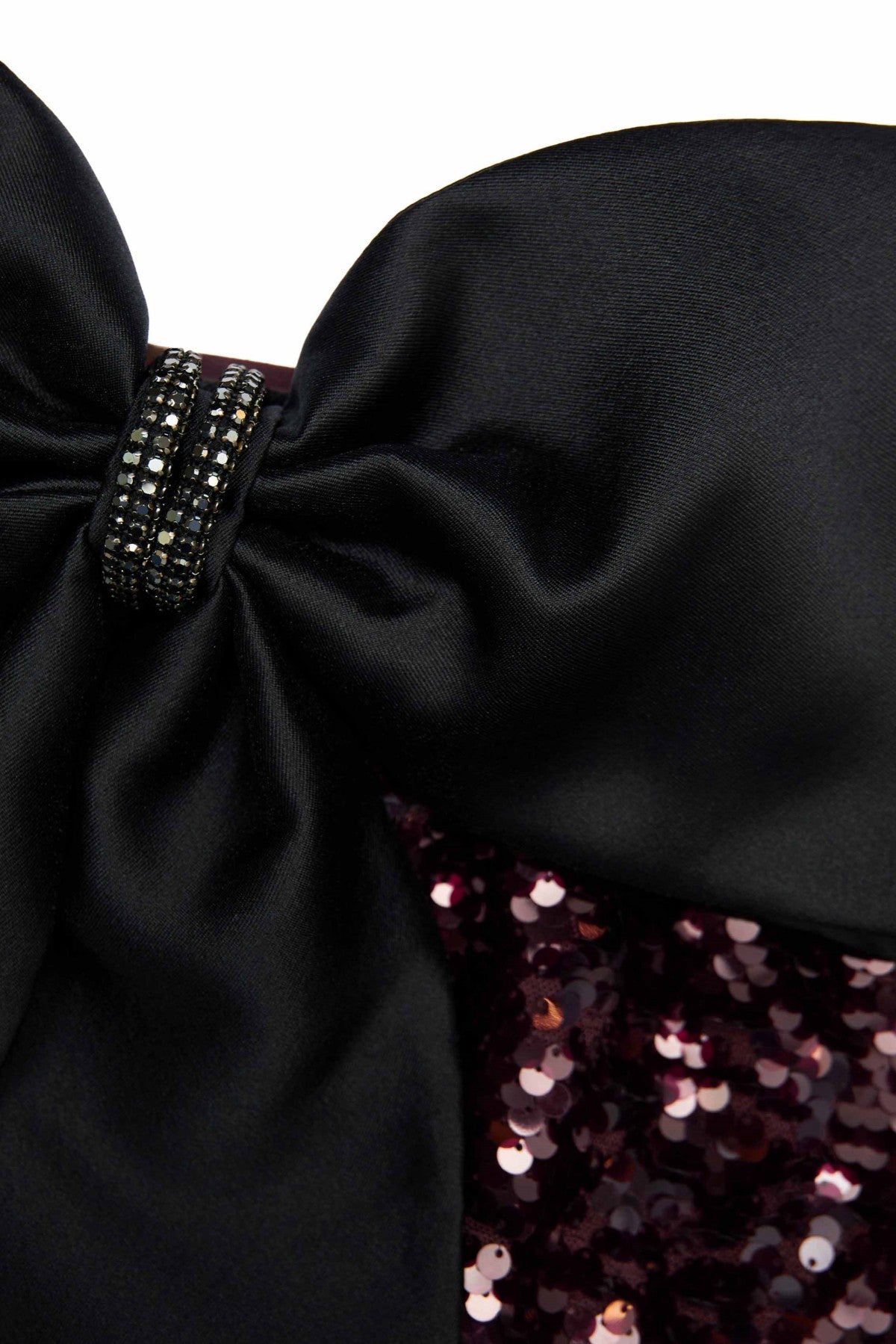 Elska Off Shoulder Bow Sequin Maxi Dress
