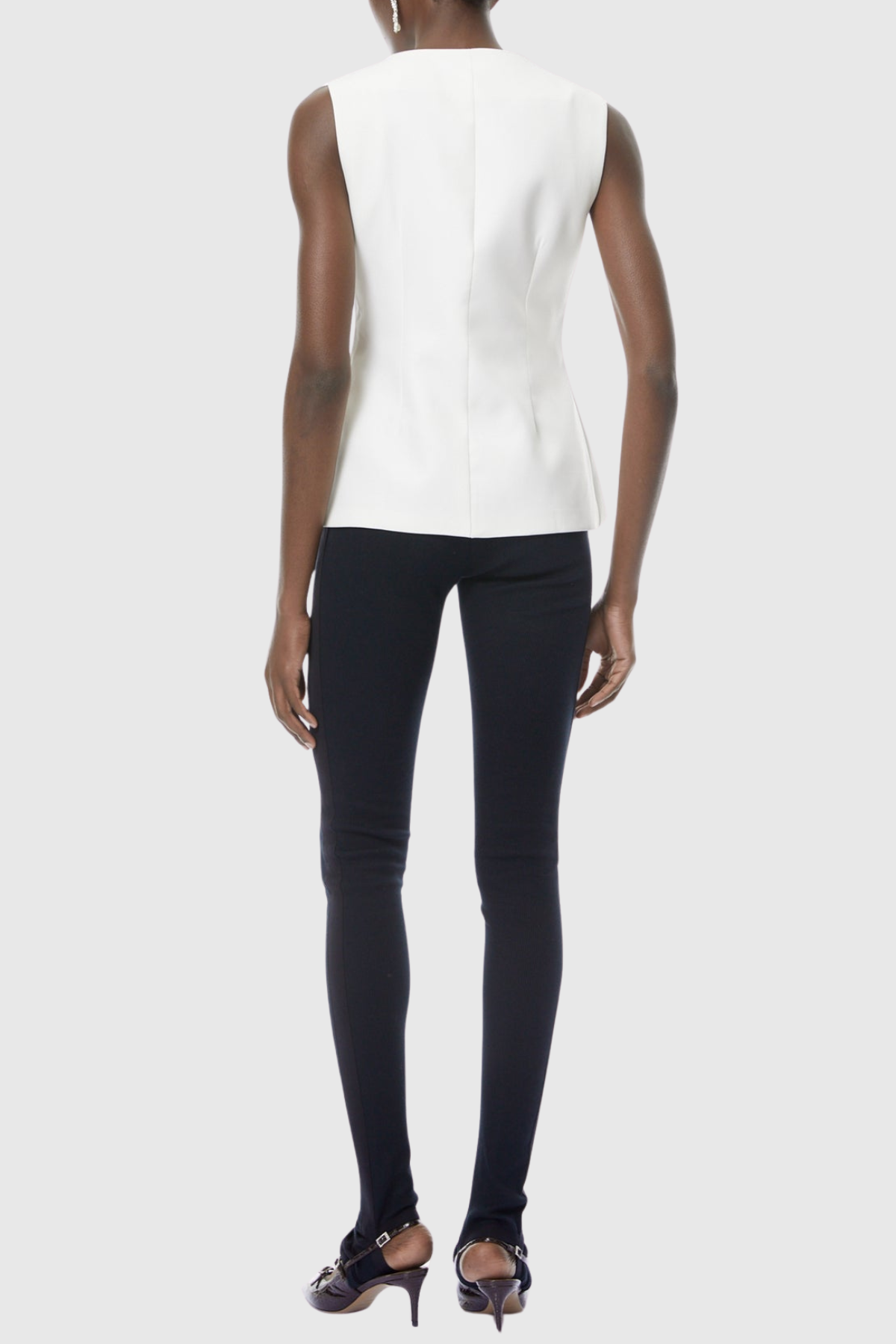 Elspeta Buttoned Slit Vest