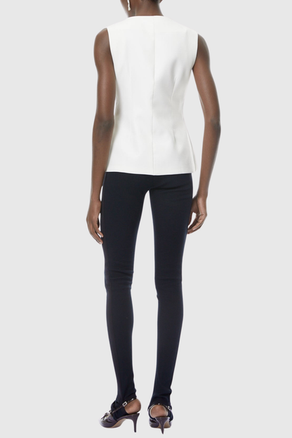 Elspeta Buttoned Slit Vest