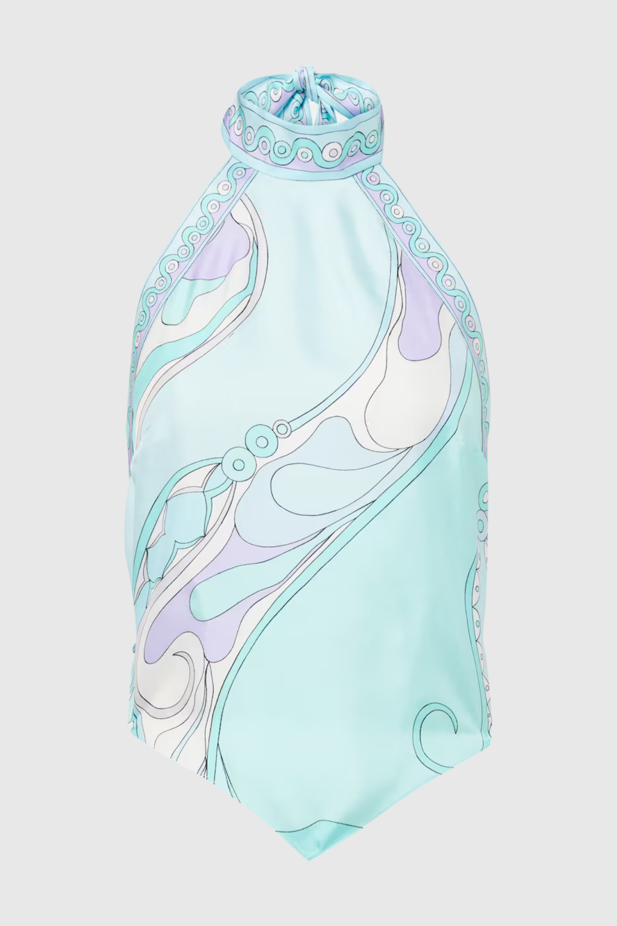 Emeline Print Top & Asymmetric Midi Skirt Set