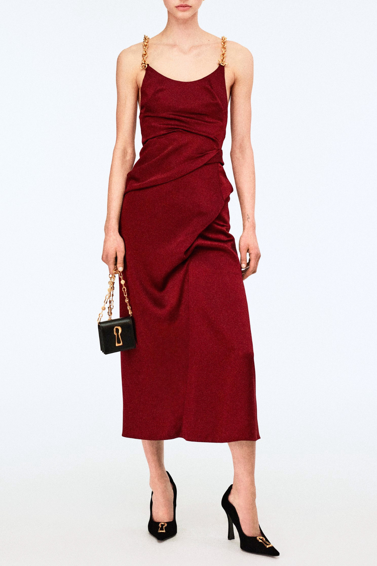 Emett Ruched Midi Dress