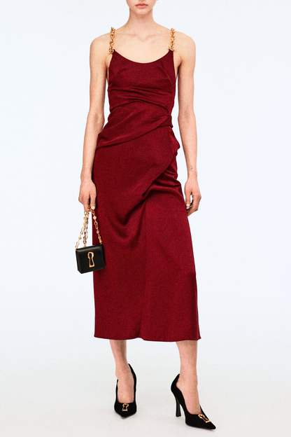 Emett Ruched Midi Dress