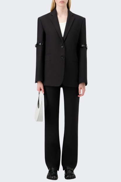 Emira Sleeve Belted Blazer
