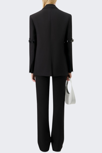 Emira Sleeve Belted Blazer