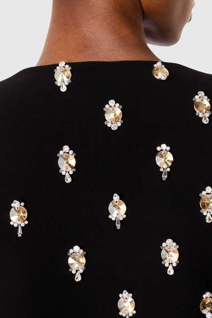 Emman Bow Embellished Beaded Jacket