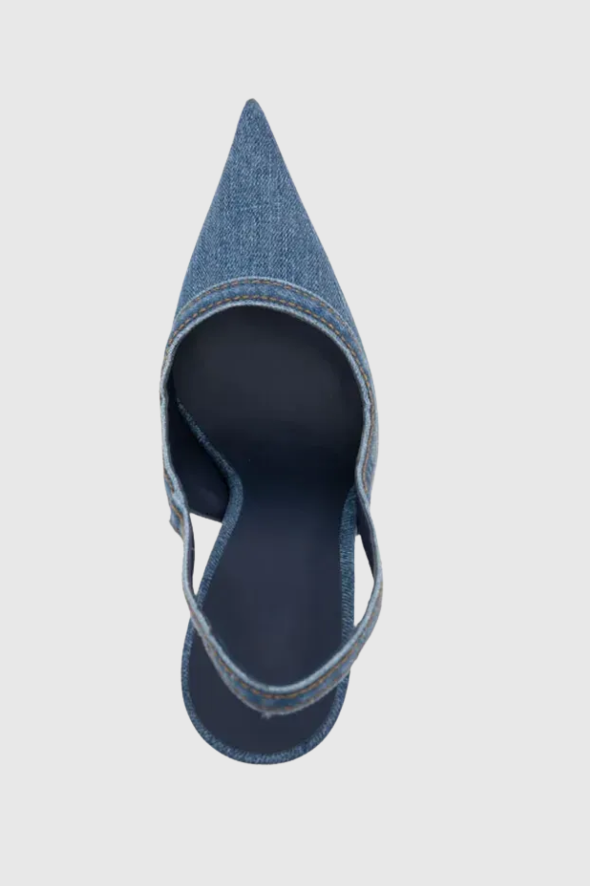 Emral Denim Slingback Steel Heels