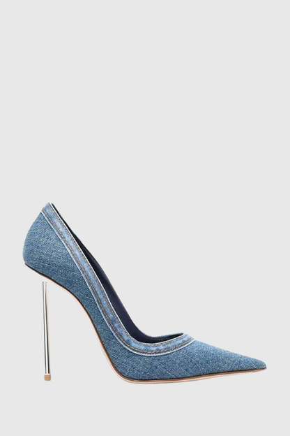 Emral Denim Steel Stiletto Pumps