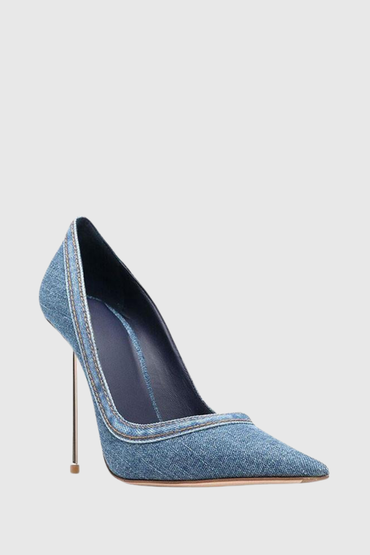 Emral Denim Steel Stiletto Pumps