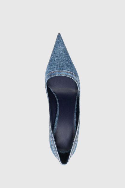 Emral Denim Steel Stiletto Pumps
