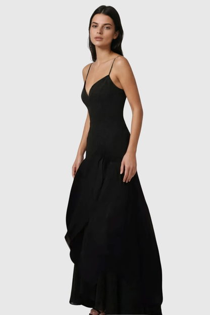Eoshan Spaghetti Petal Midi Dress