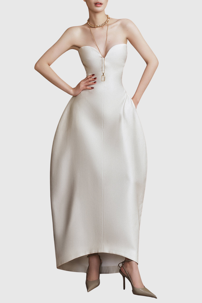 Eoshan Structured Maxi Dress - White