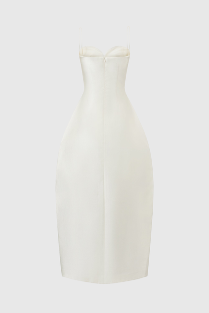 Eoshan Structured Maxi Dress - White