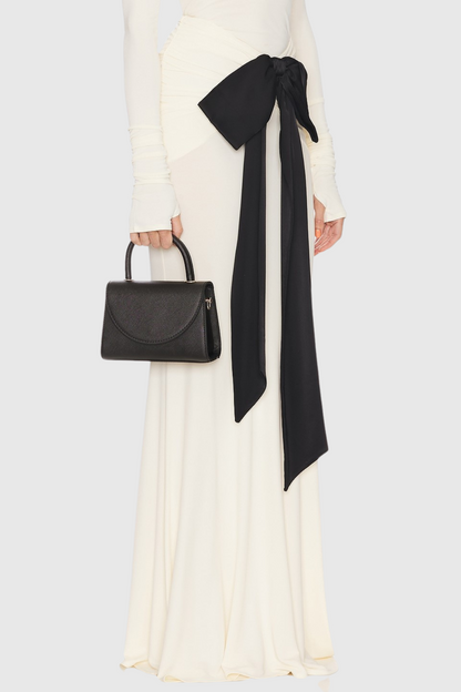 Ephara Bow Ruched Maxi Skirt