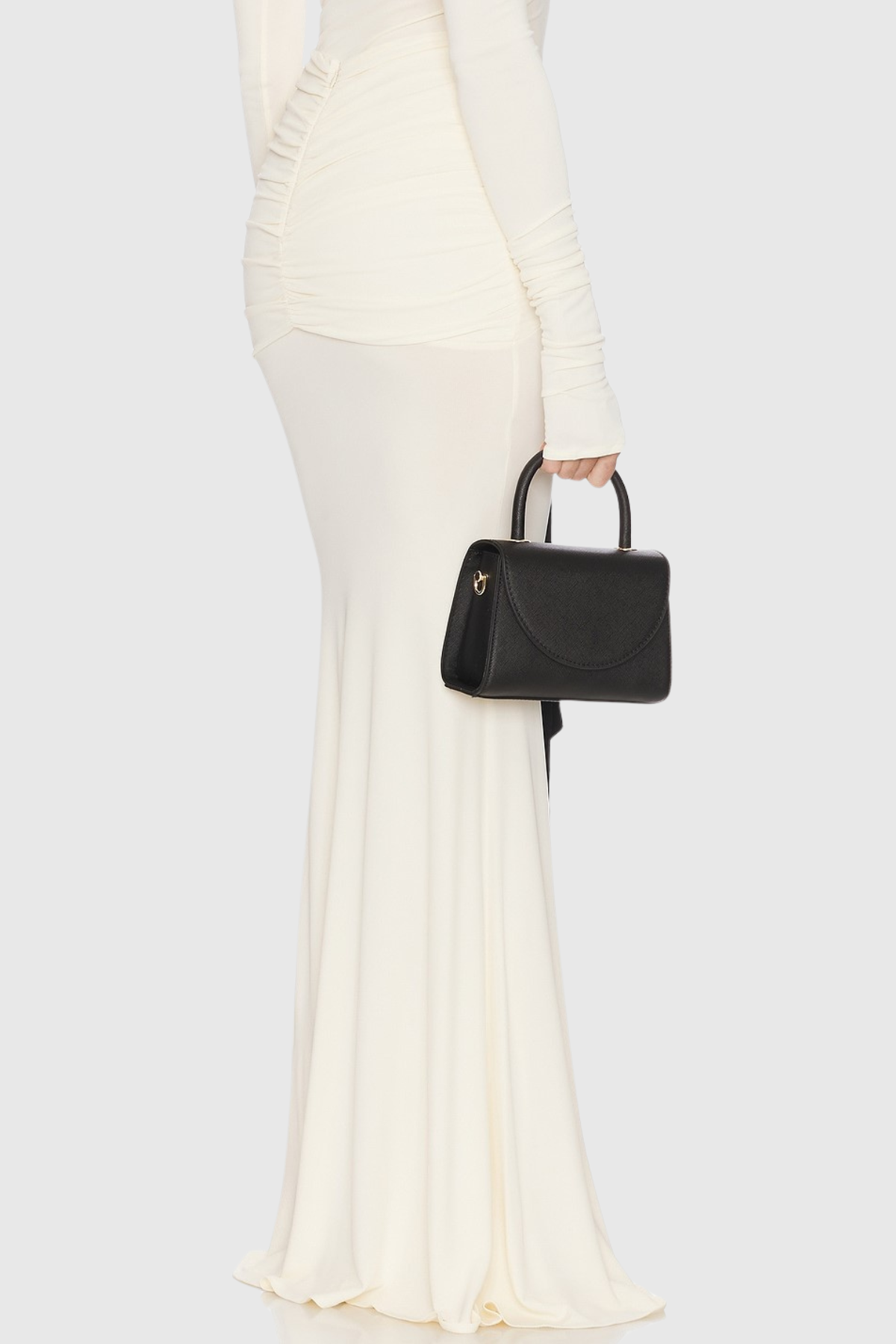 Ephara Bow Ruched Maxi Skirt