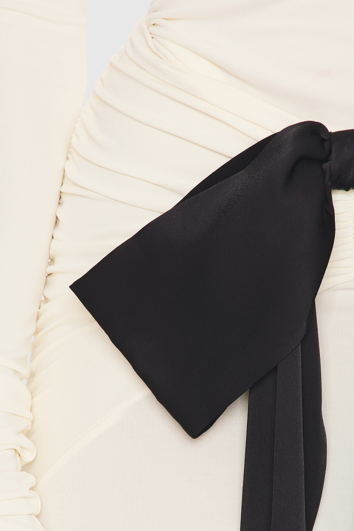 Ephara Bow Ruched Maxi Skirt