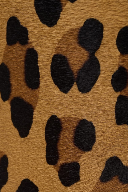 Erila Gold Buckle Knee Hight Boots - Leopard