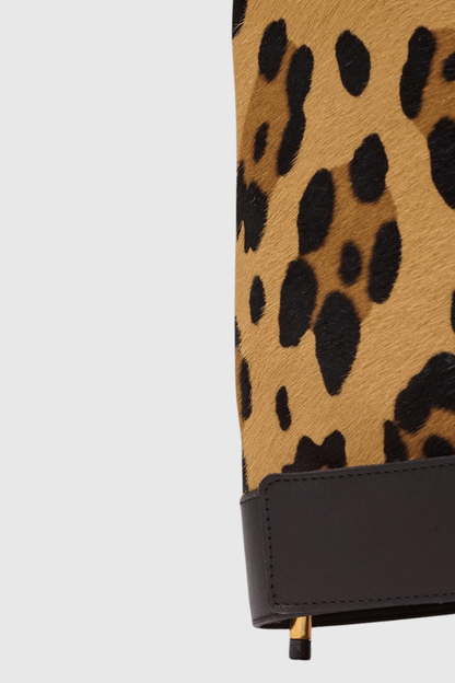 Erila Gold Buckle Knee Hight Boots - Leopard