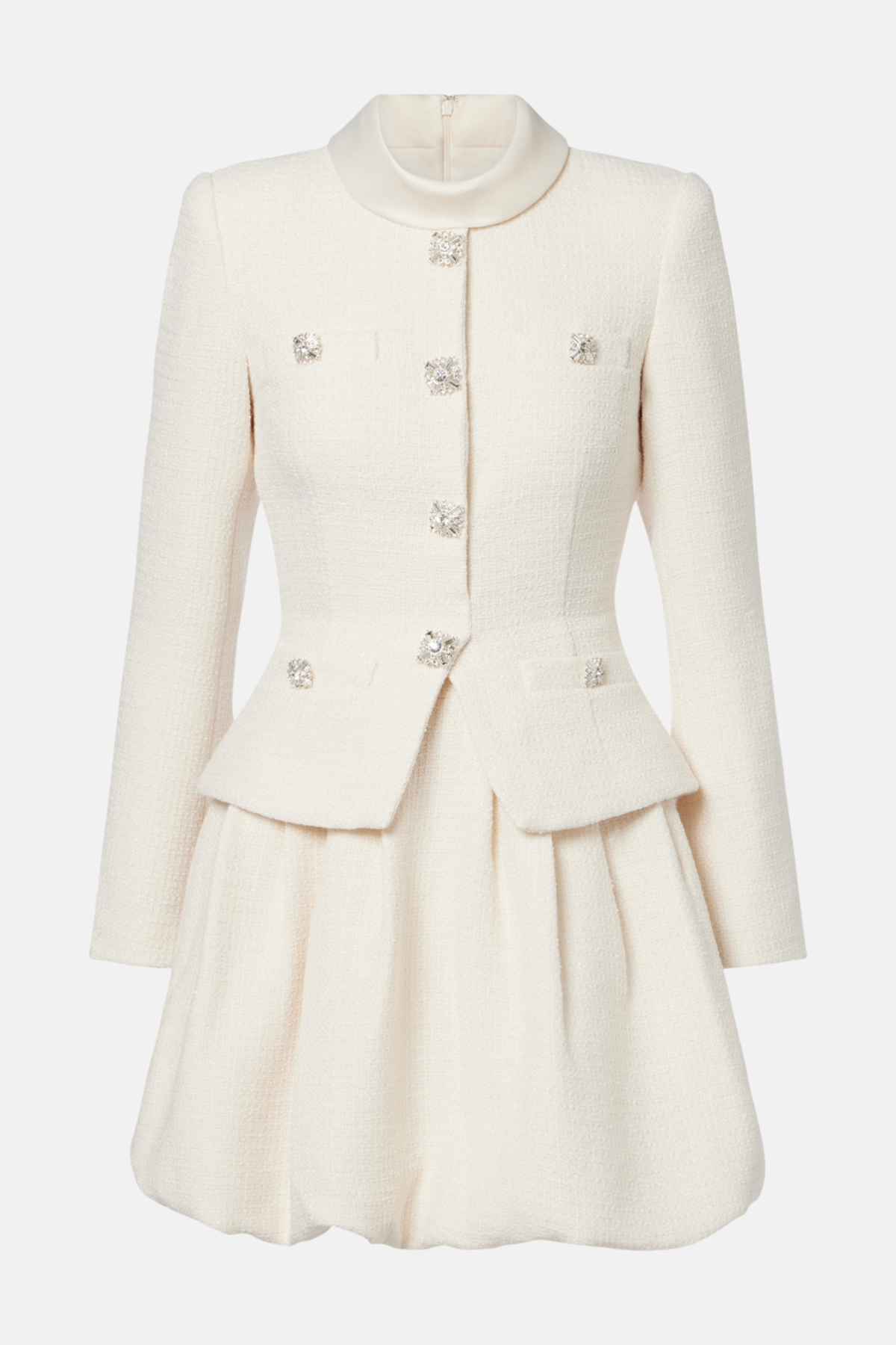 Ernst Crystal Embellished Tweed Mini Dress