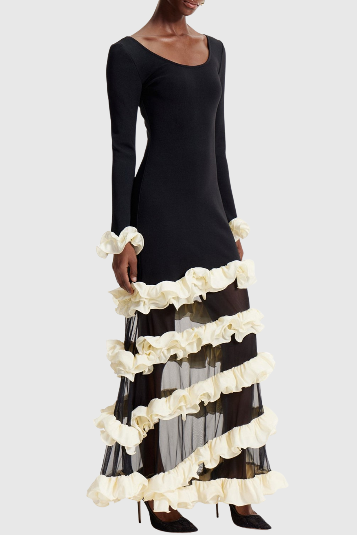 Esau Ruffled Tiered Maxi Dress