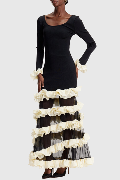 Esau Ruffled Tiered Maxi Dress