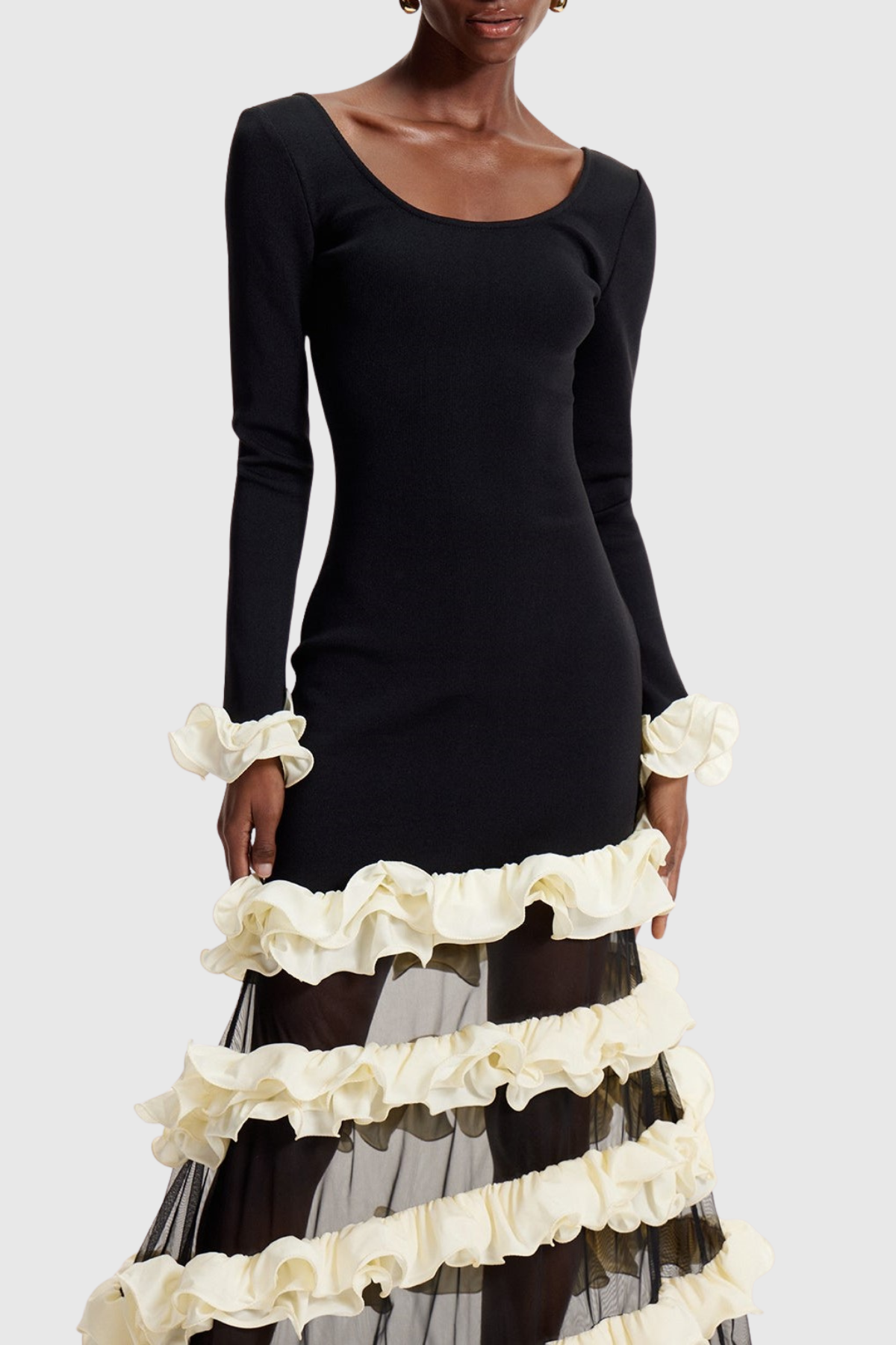 Esau Ruffled Tiered Maxi Dress