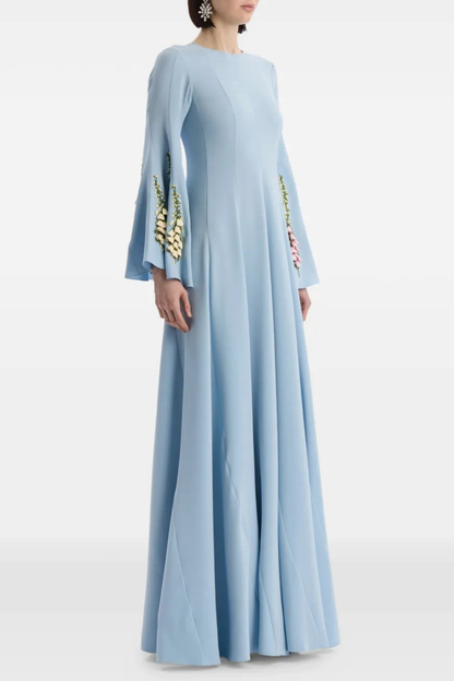 Eugnie Floral Embroidered Maxi Dress