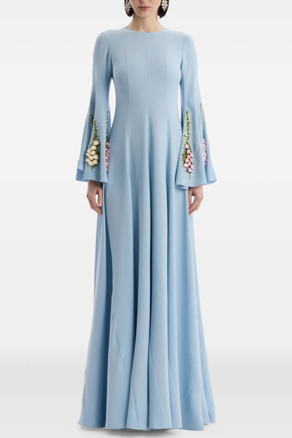 Eugnie Floral Embroidered Maxi Dress