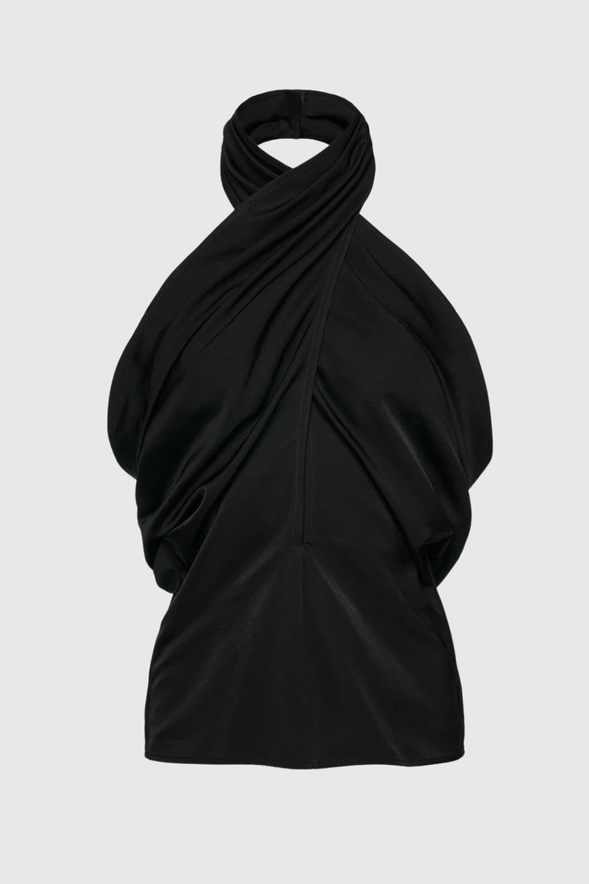 Eunika Halter Draped Top - Black
