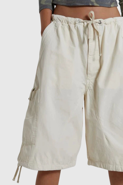 Eureka Parachute Cargo Shorts - Beige