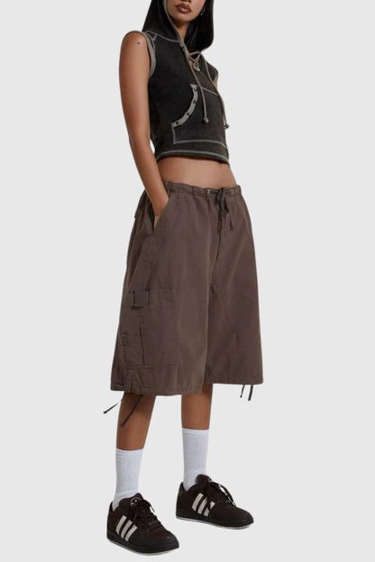 Eureka Parachute Cargo Shorts - Brown