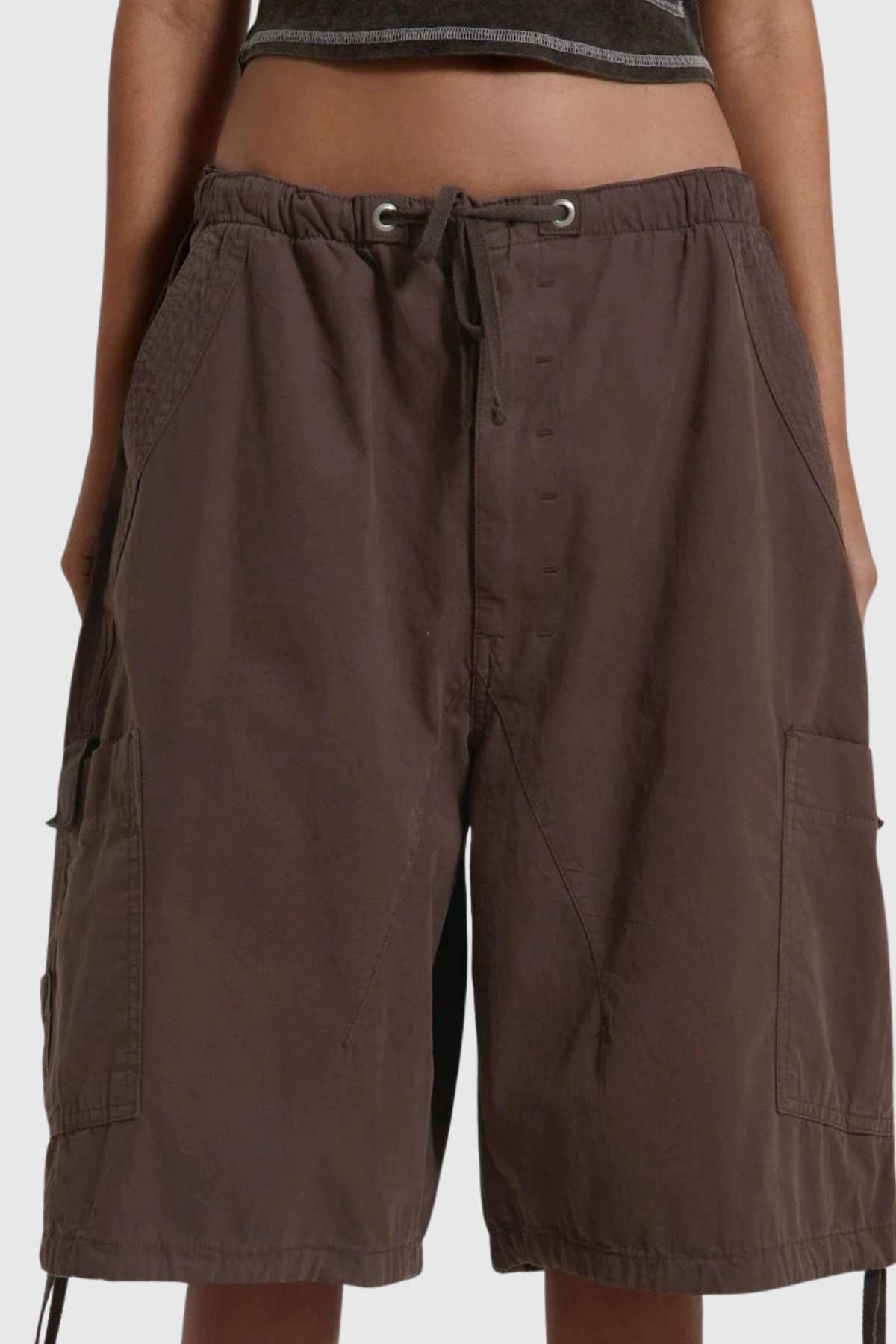 Eureka Parachute Cargo Shorts - Brown