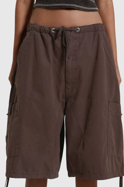 Eureka Parachute Cargo Shorts - Brown