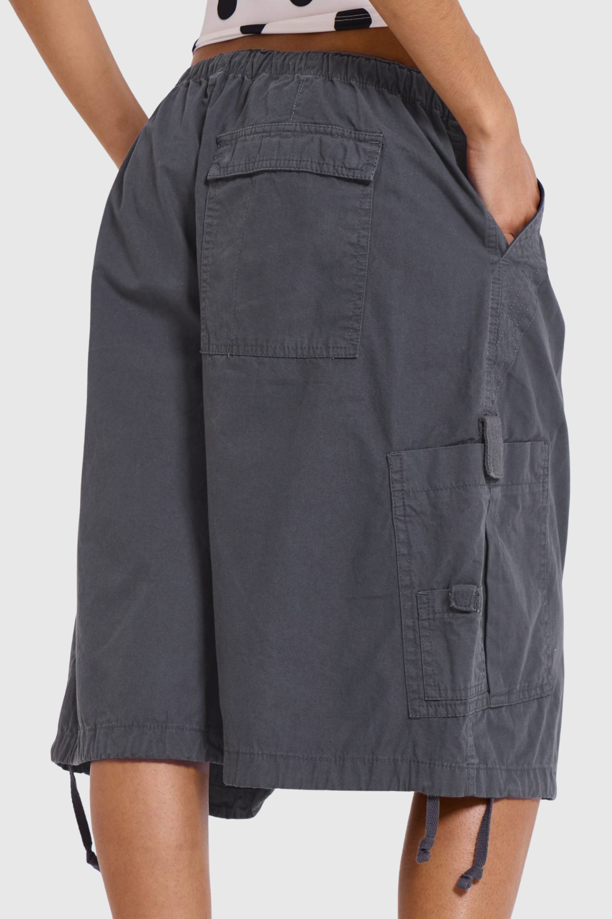 Eureka Parachute Cargo Shorts - Grey