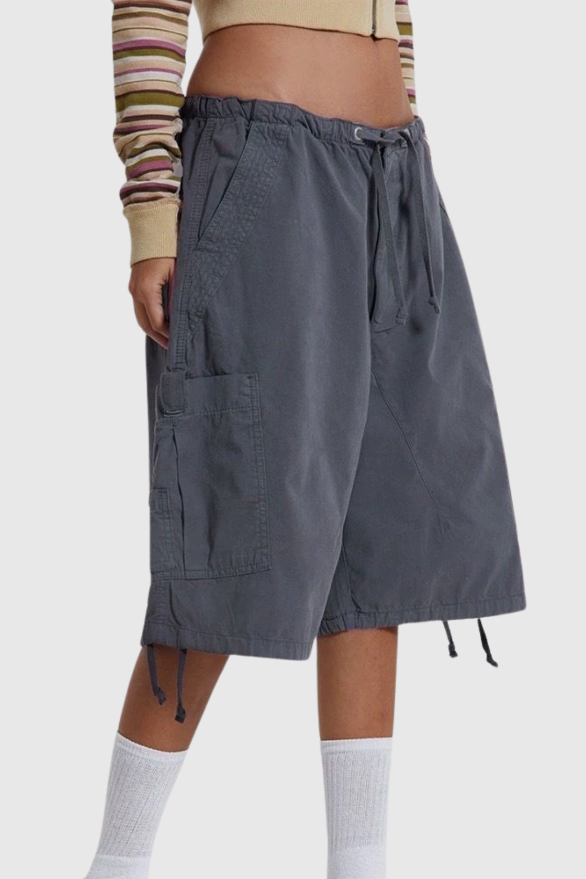 Eureka Parachute Cargo Shorts - Grey