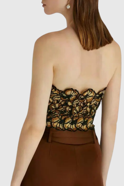 Eurydia Floral Embroidered Top