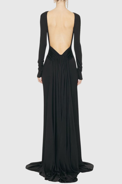 Evian Backless Maxi Dress