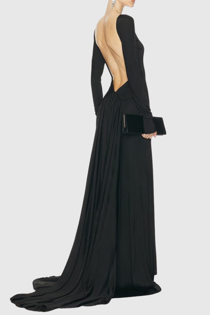 Evian Backless Maxi Dress