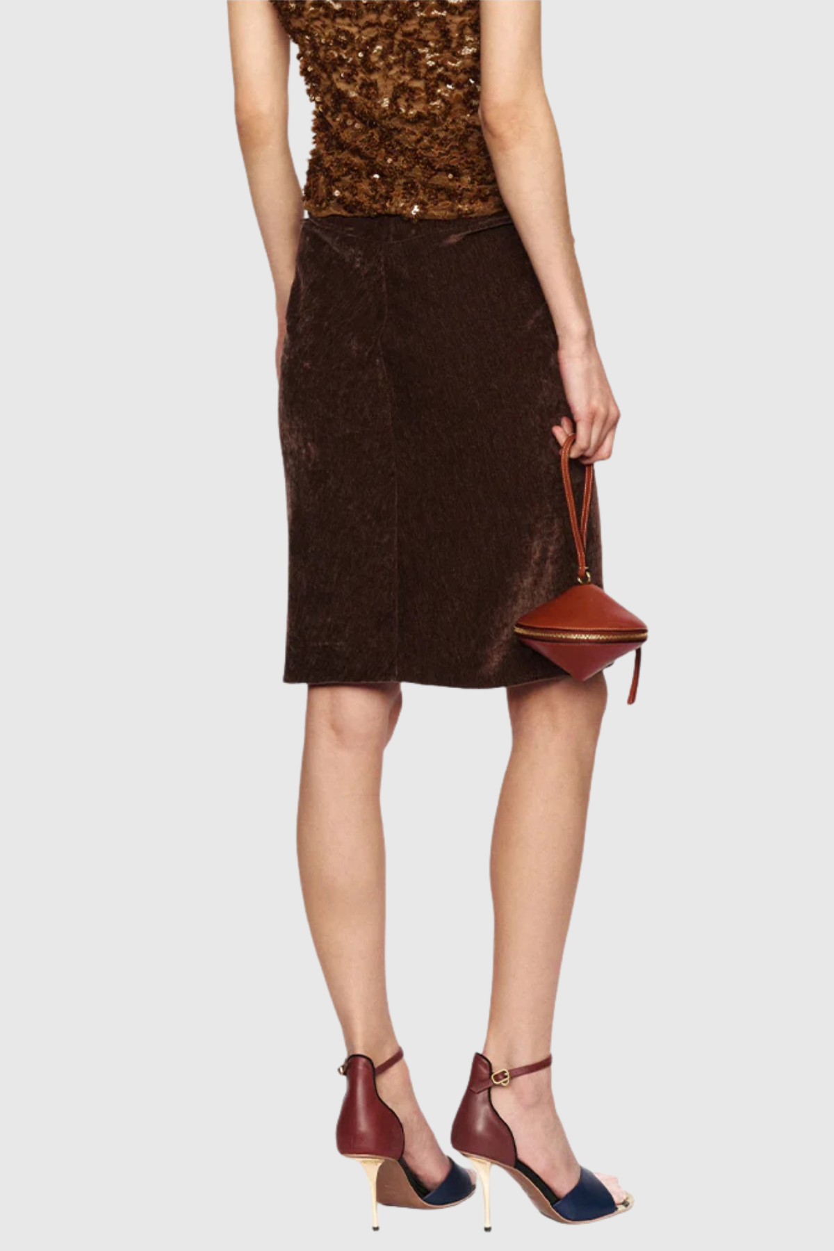 Fabara Ruched Midi Skirt