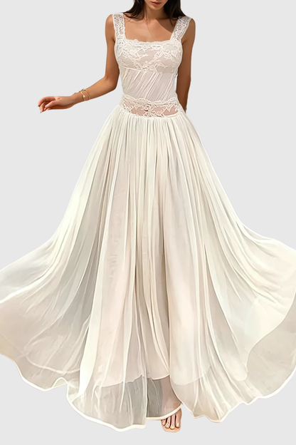 Farley Lace Ruched Maxi Dress
