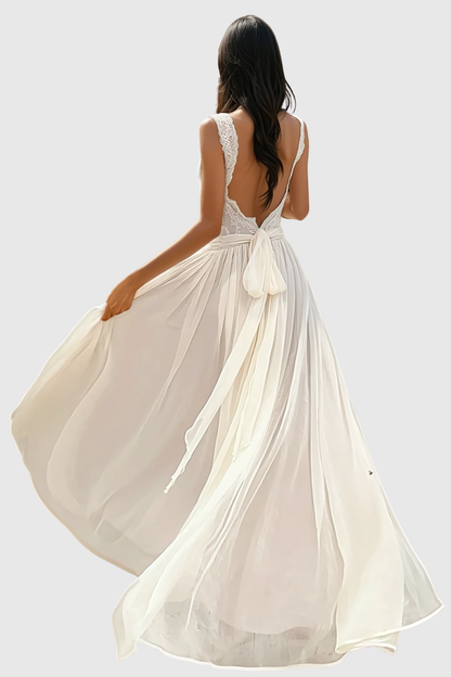 Farley Lace Ruched Maxi Dress