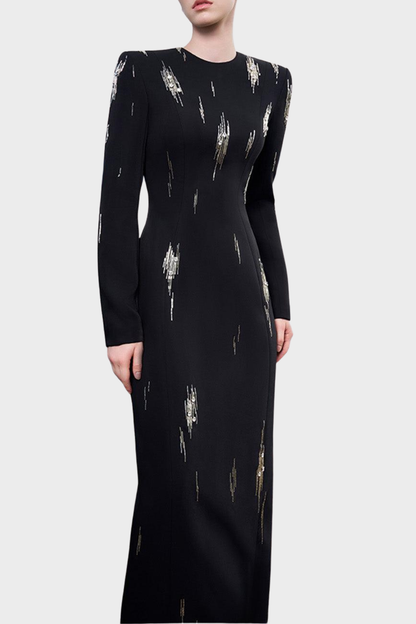 Farsa Beaded Embellished Maxi Dress