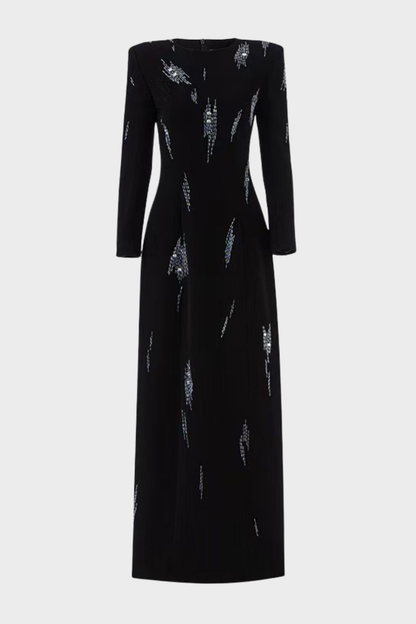 Farsa Beaded Embellished Maxi Dress
