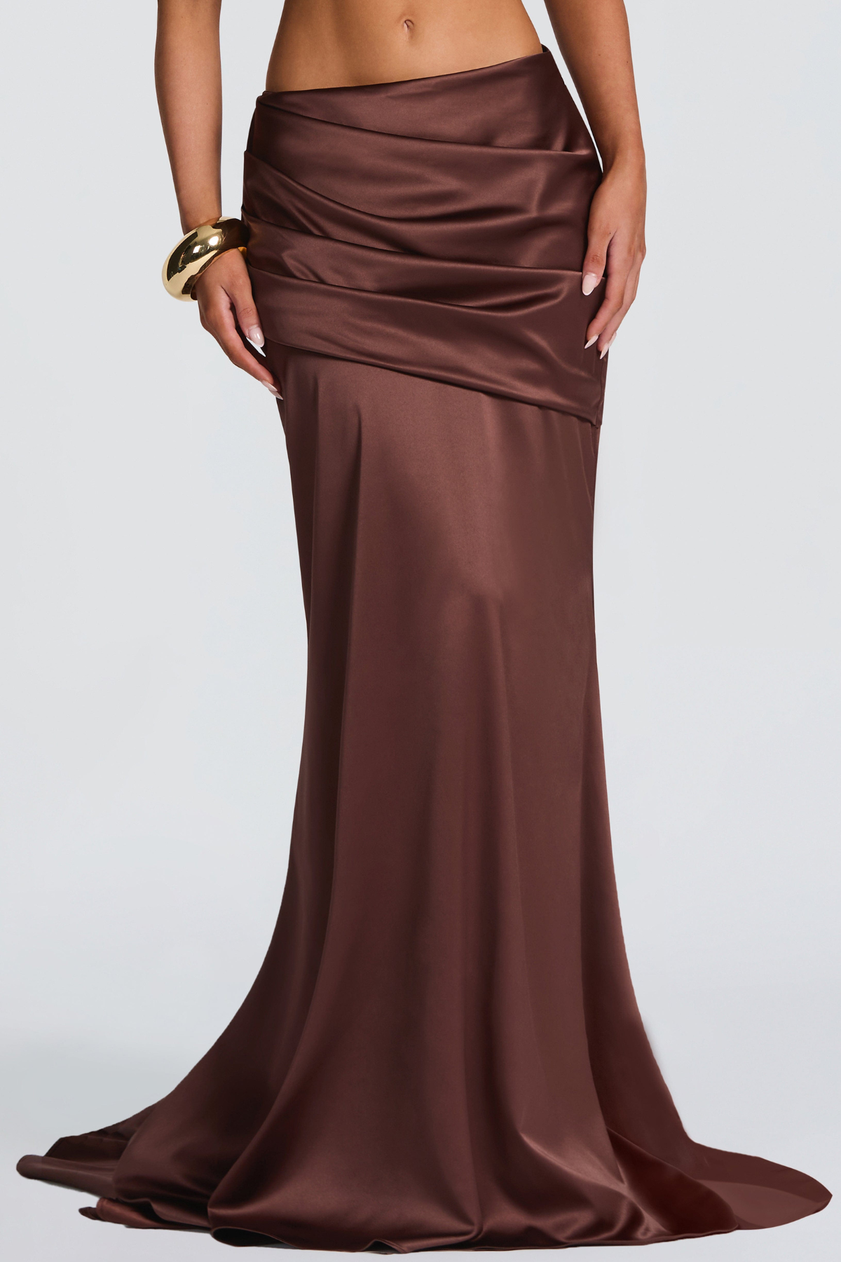 Felidsa Corset & Satin Maxi Skirt Set