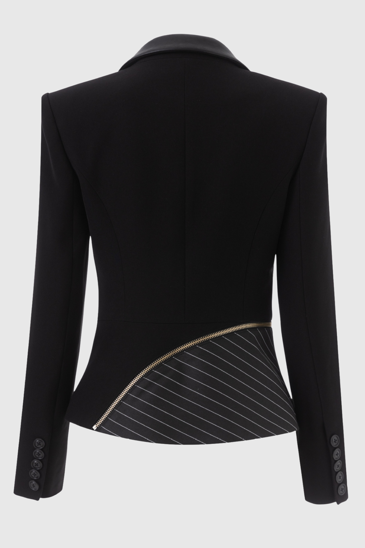 Fenia Asymmetric Zip Panelled Blazer