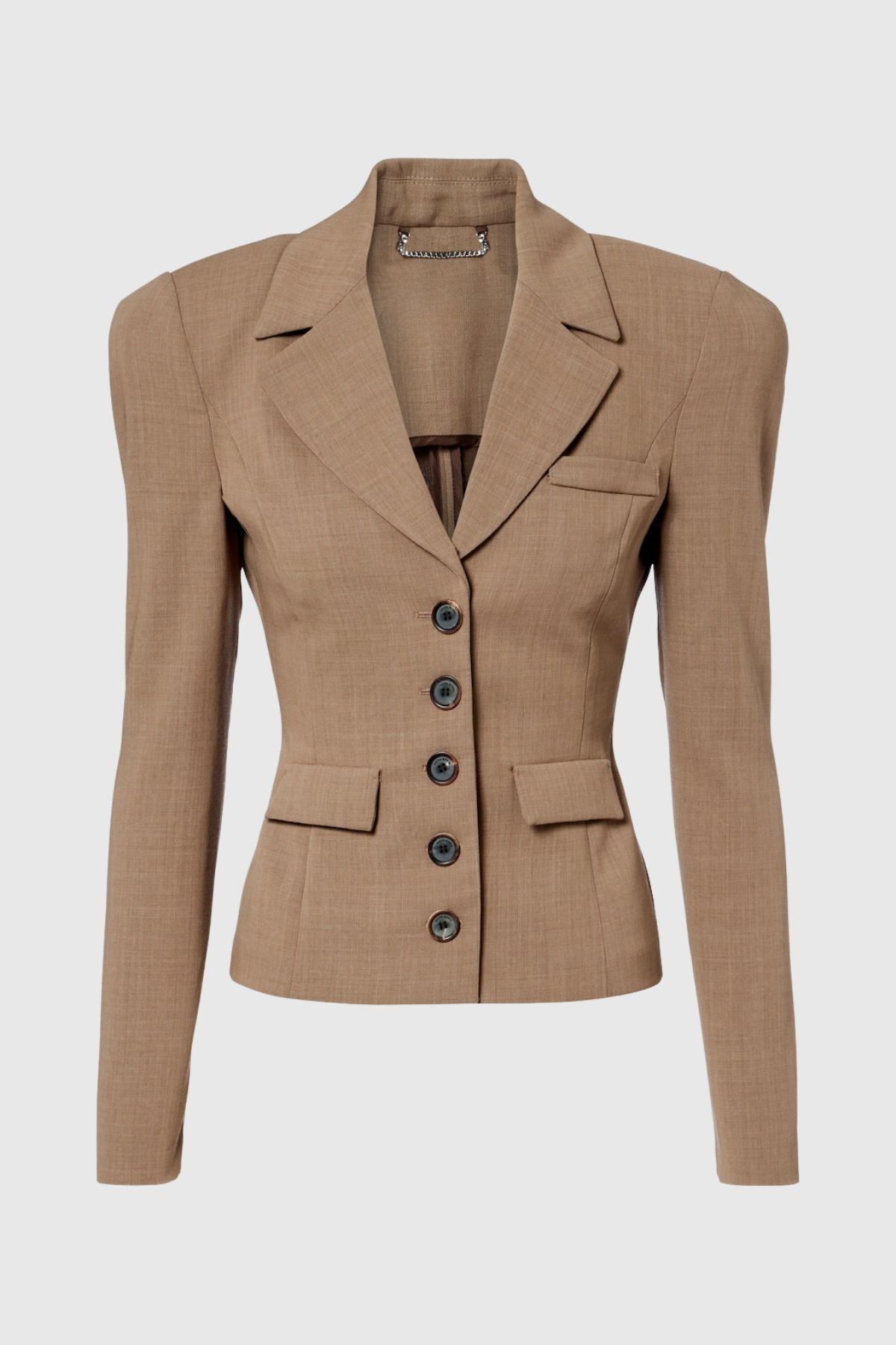 Fennia Cinched Wool Blazer - Brown
