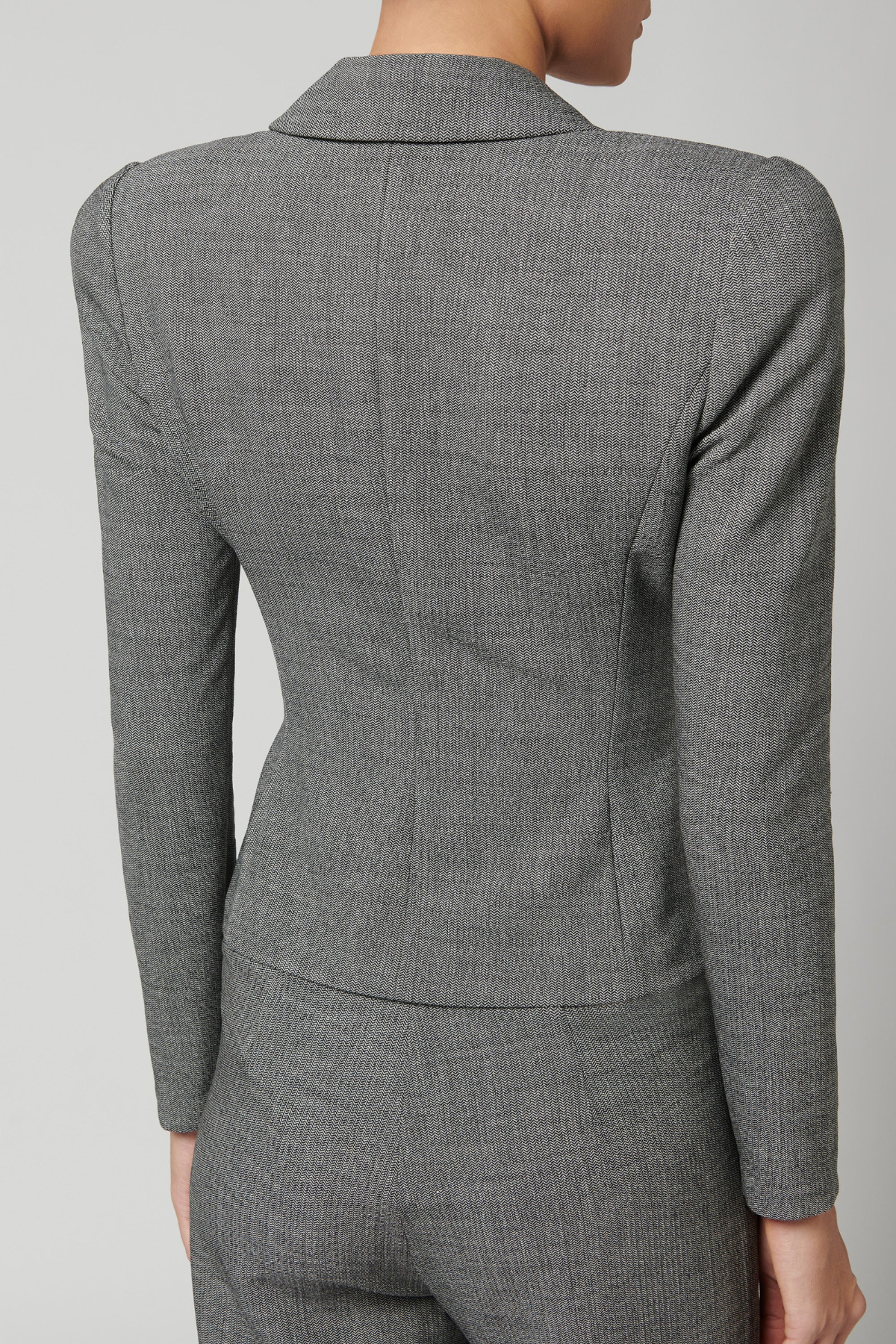 Fennia Cinched Wool Blazer - Grey