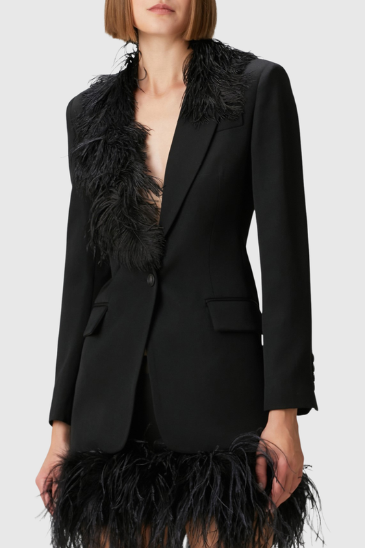Fleura Feather Blazer