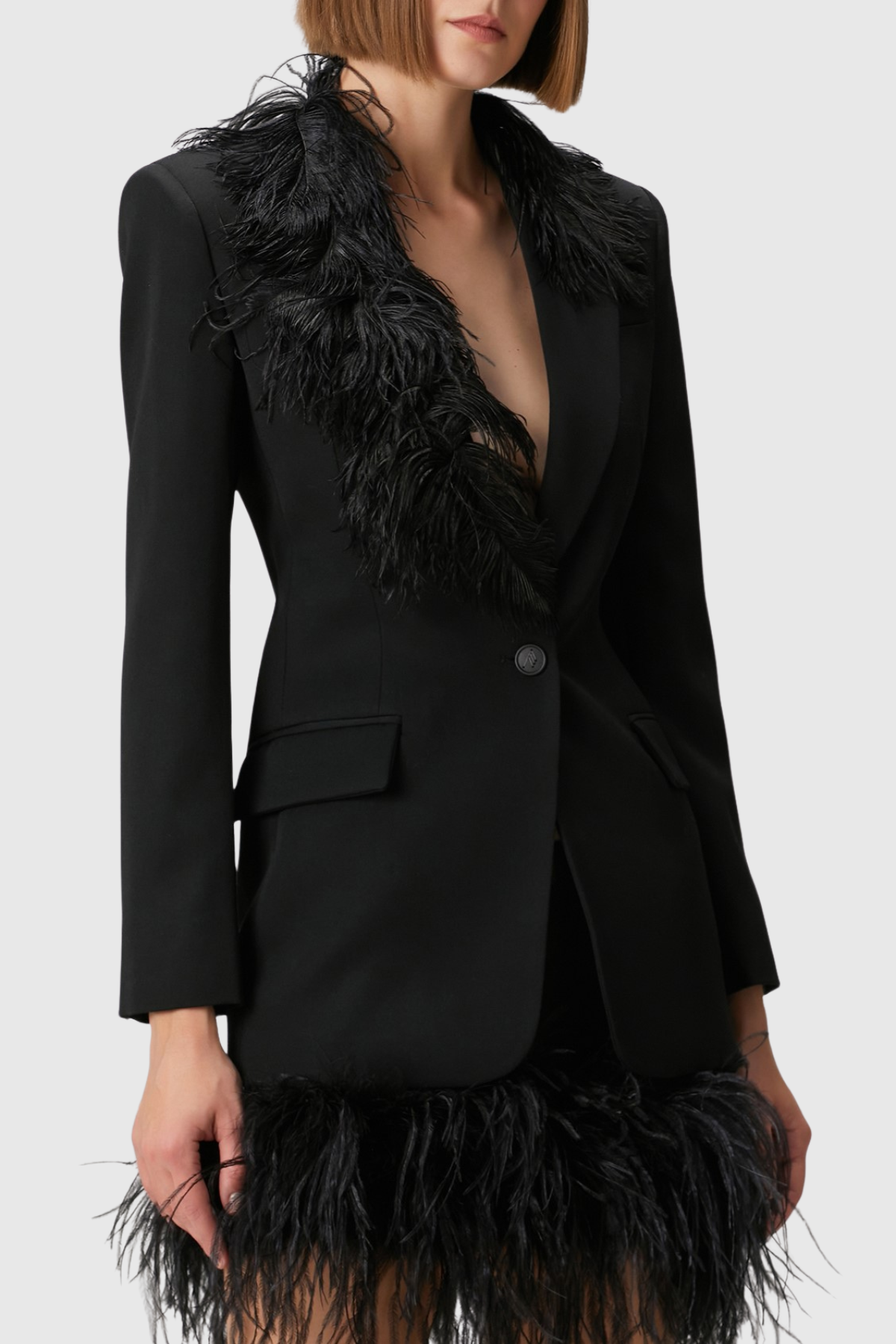 Fleura Feather Blazer