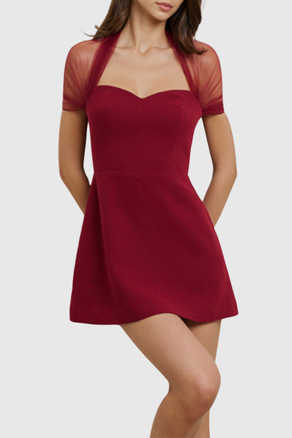 Flinta Meah Mini Dress - Red